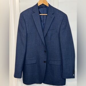 Ralph Lauren window pane wool blue blazer